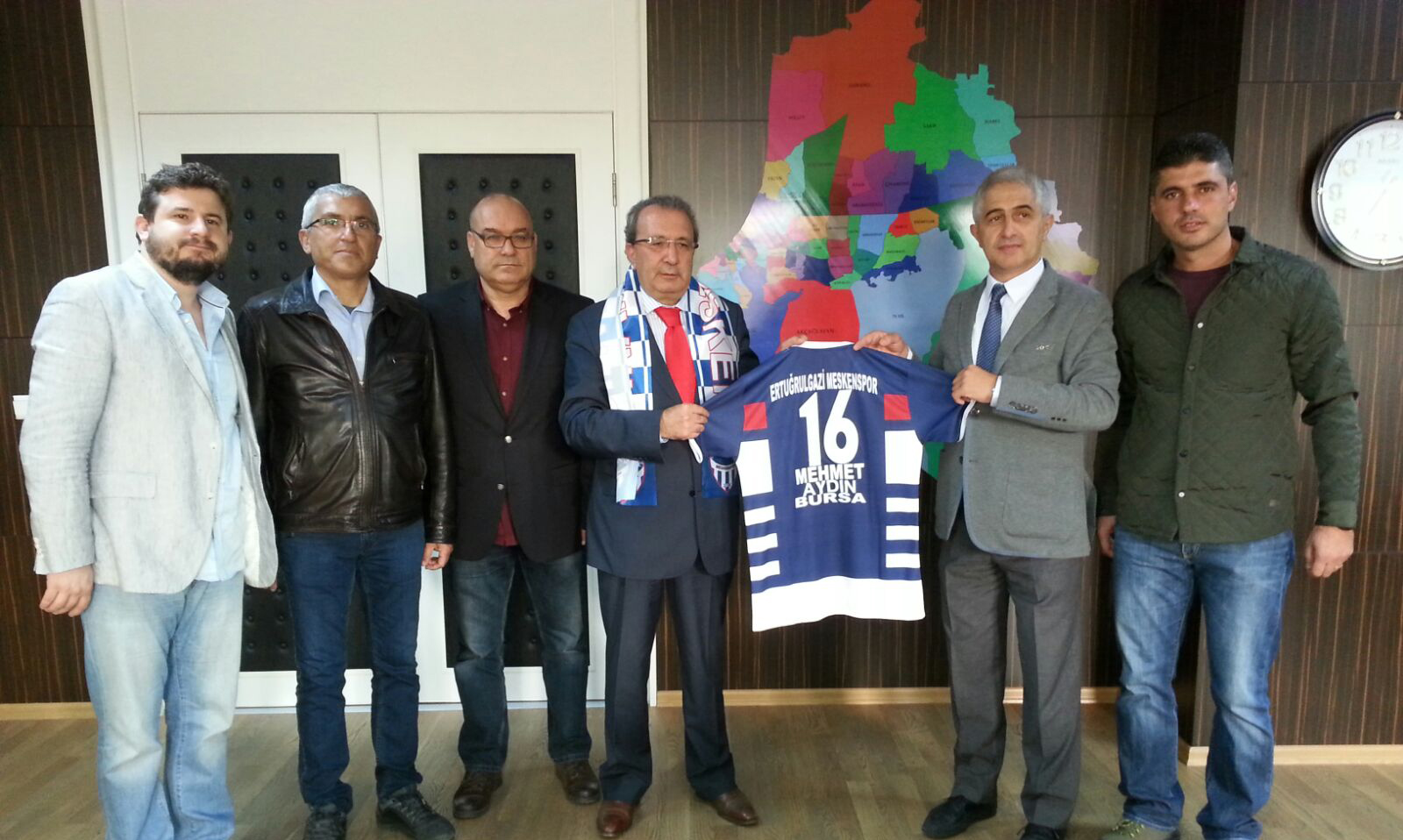 Kulübümüz Yıldırım Kaymakamı Mehmey Aydın' makamında ziyaret etmiştir